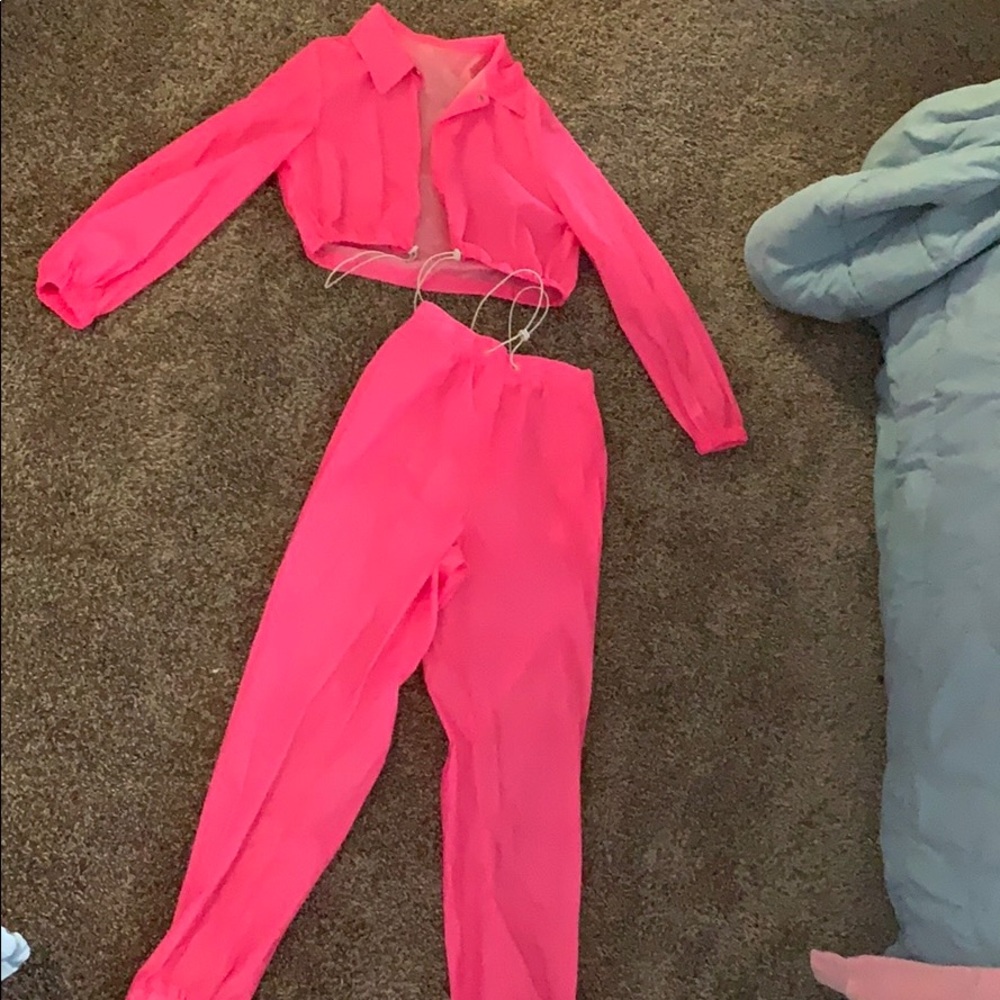 all pink African Mall outfit.